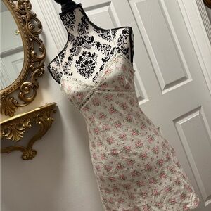 Cotton Candy Cream Floral Dress